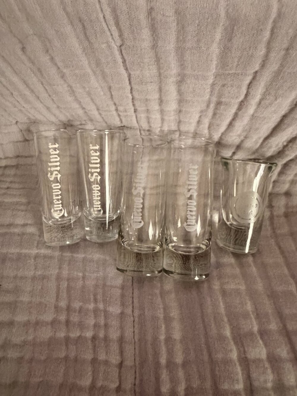 Jose Cuervo Silver Tequila Shot Glasses - Set of 5